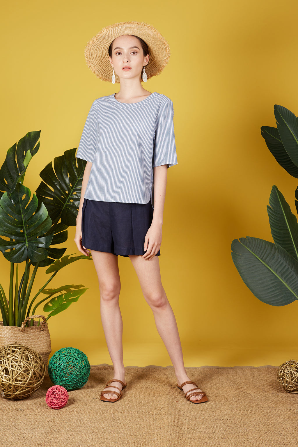 Maia Blouse with Stripes