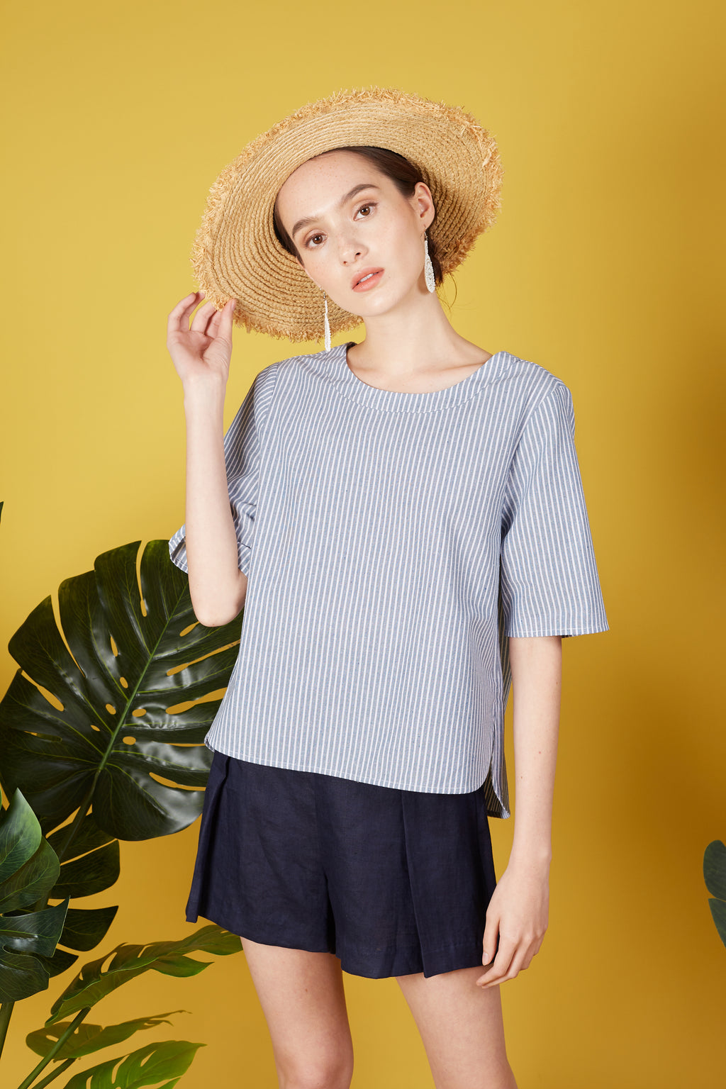 Maia Blouse with Stripes