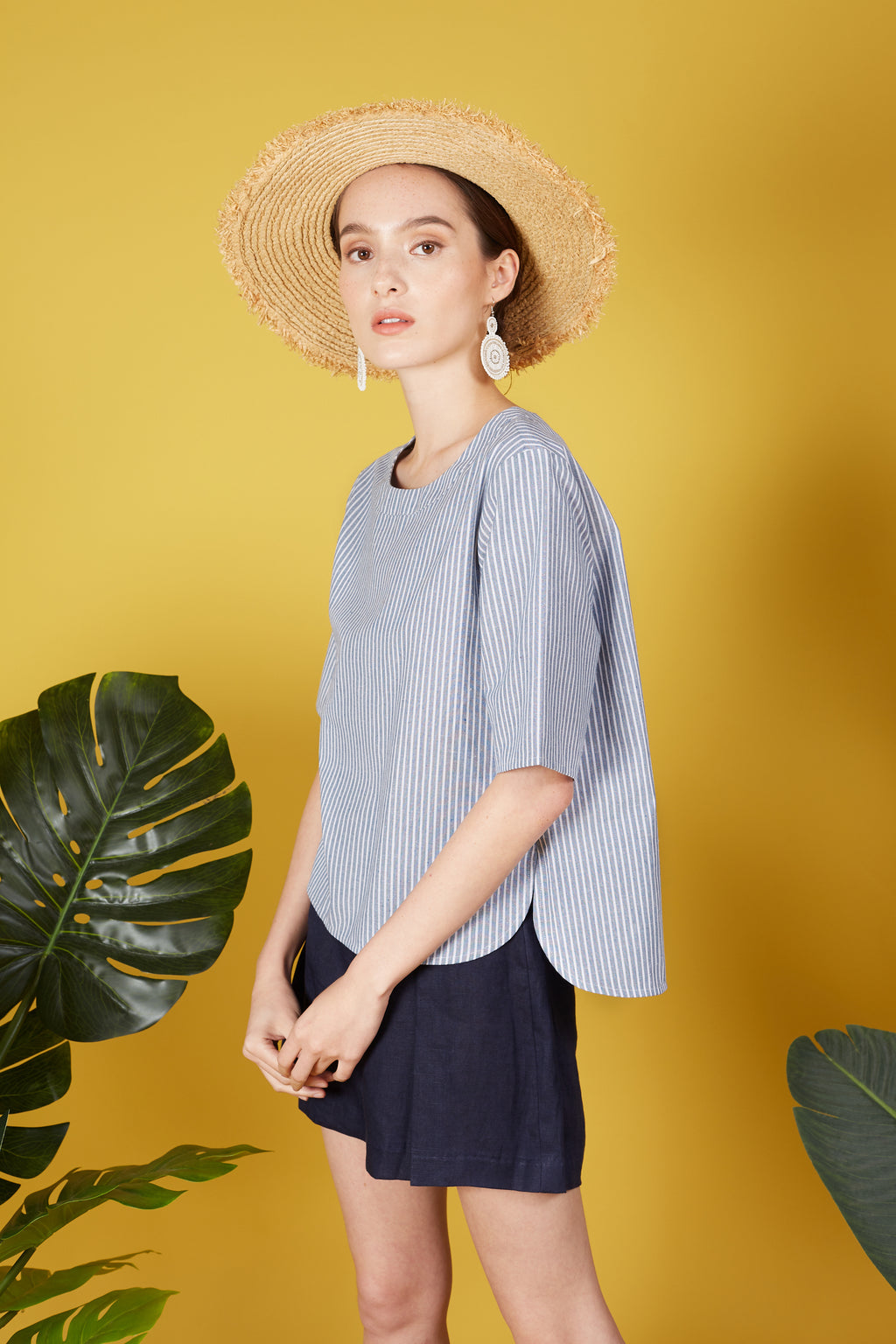 Maia Blouse with Stripes