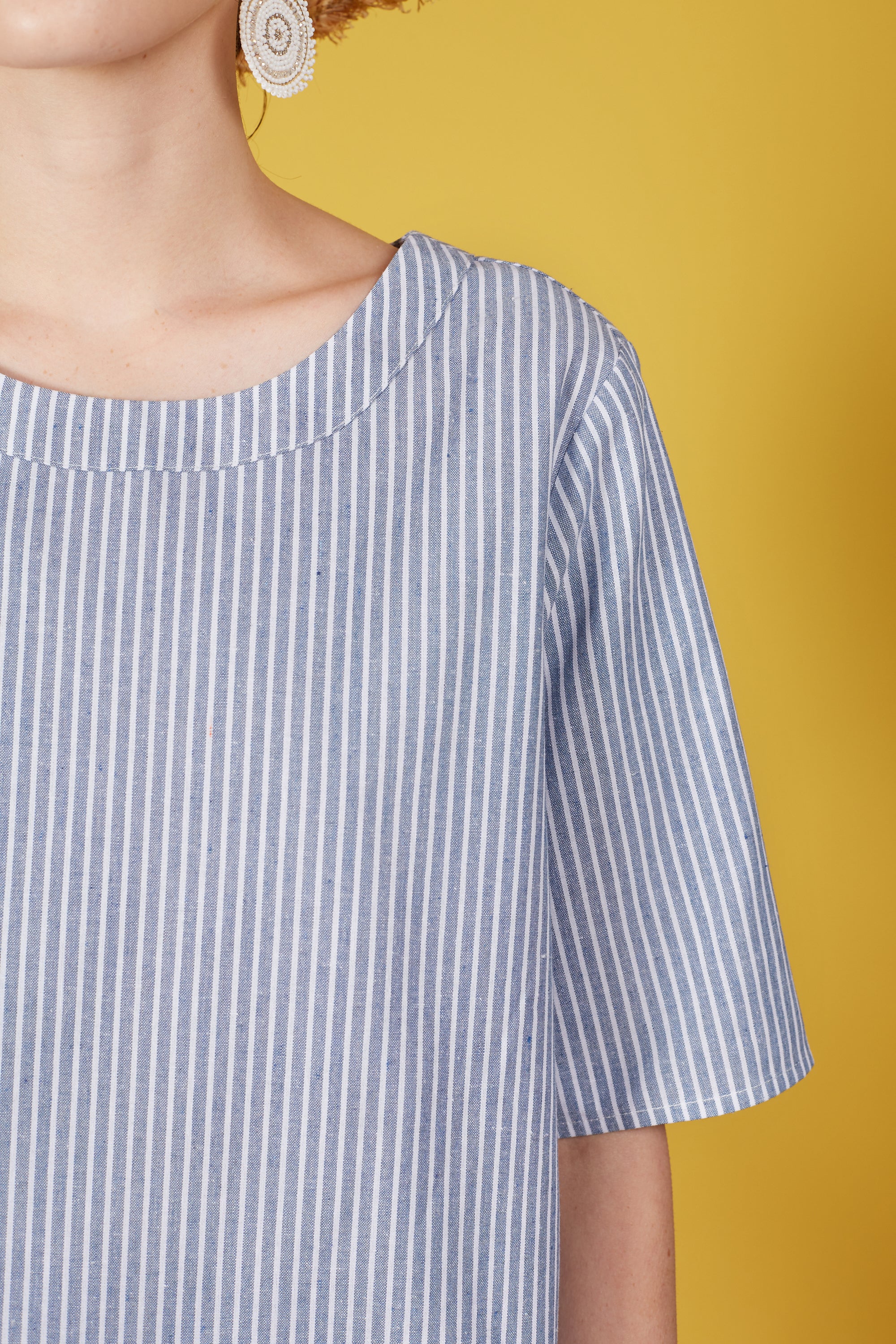 Maia Blouse with Stripes