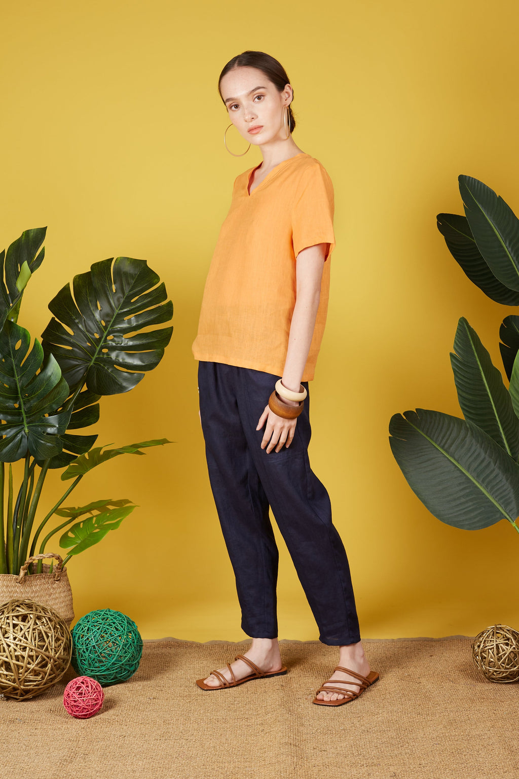 Lorissa Essential V Neck Blouse