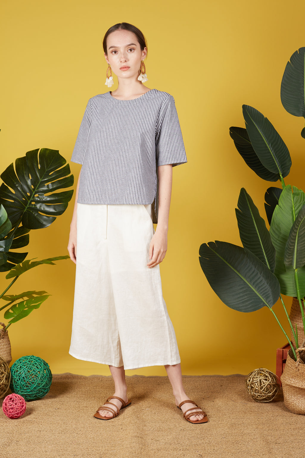 Maia Blouse with Stripes