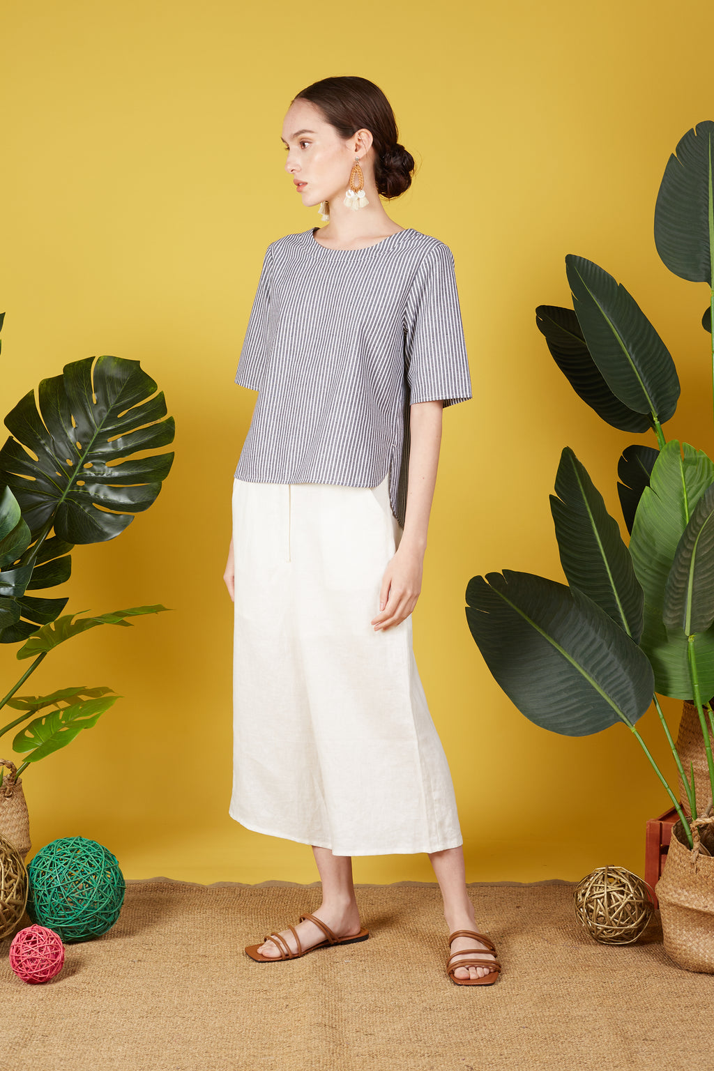 Maia Blouse with Stripes