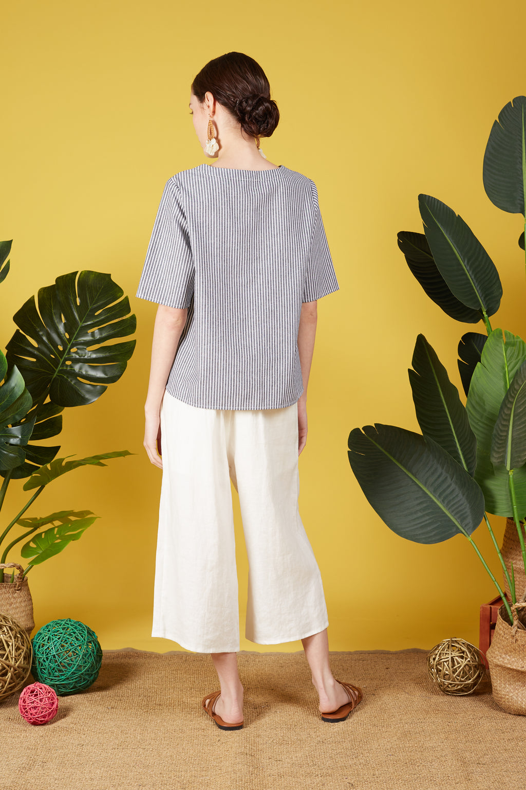 Maia Blouse with Stripes