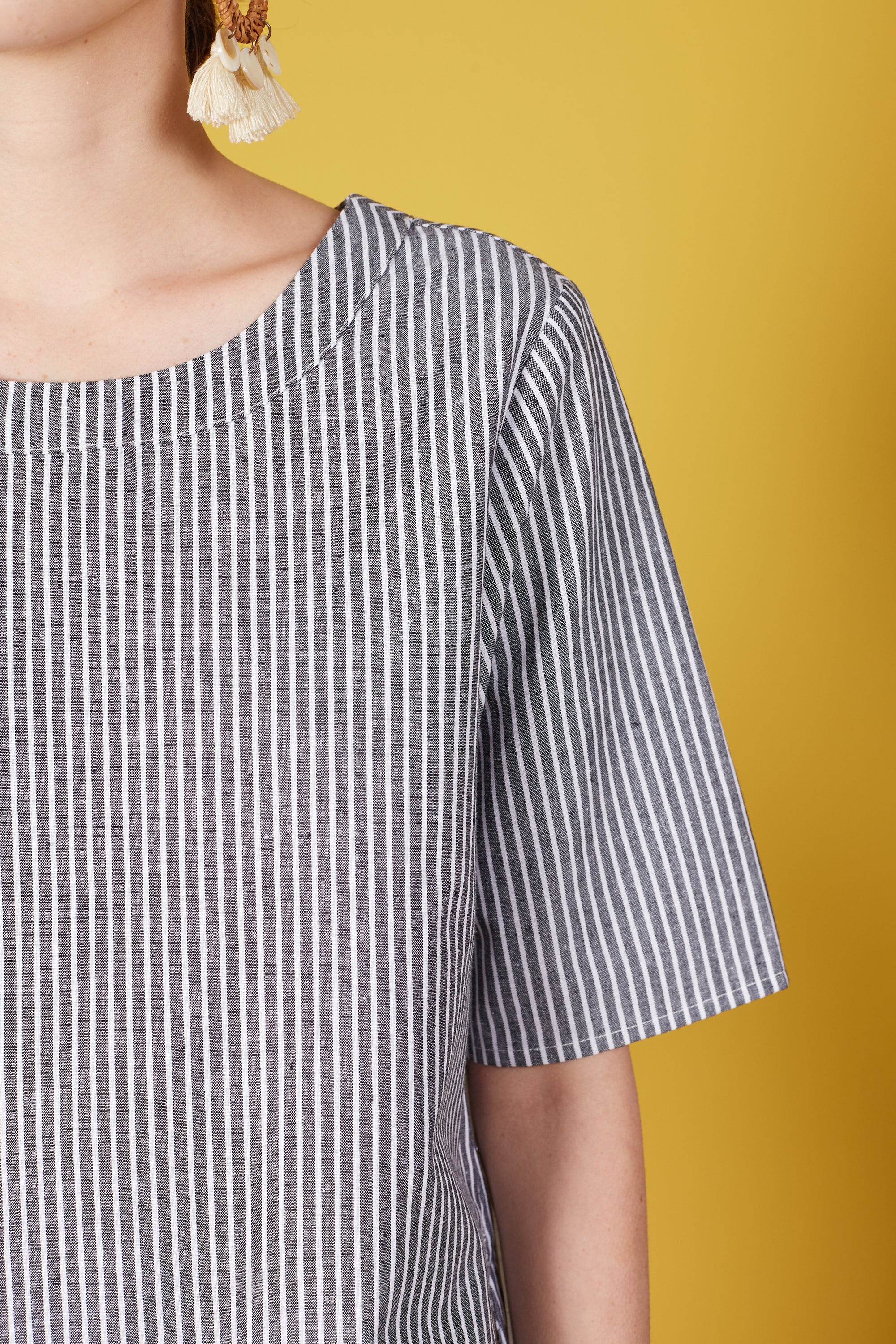 Maia Blouse with Stripes