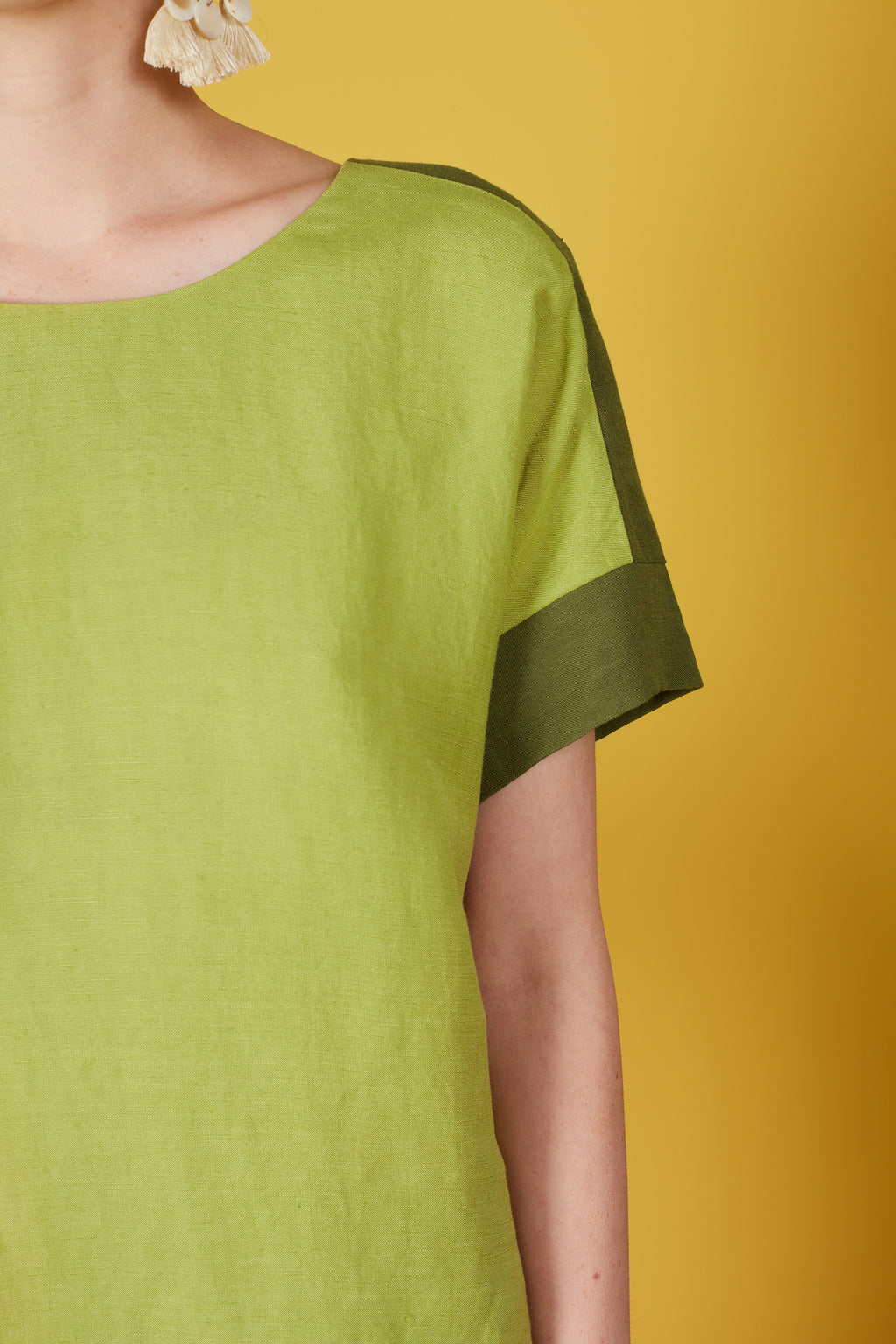 Eliana Boxy Linen Blouse