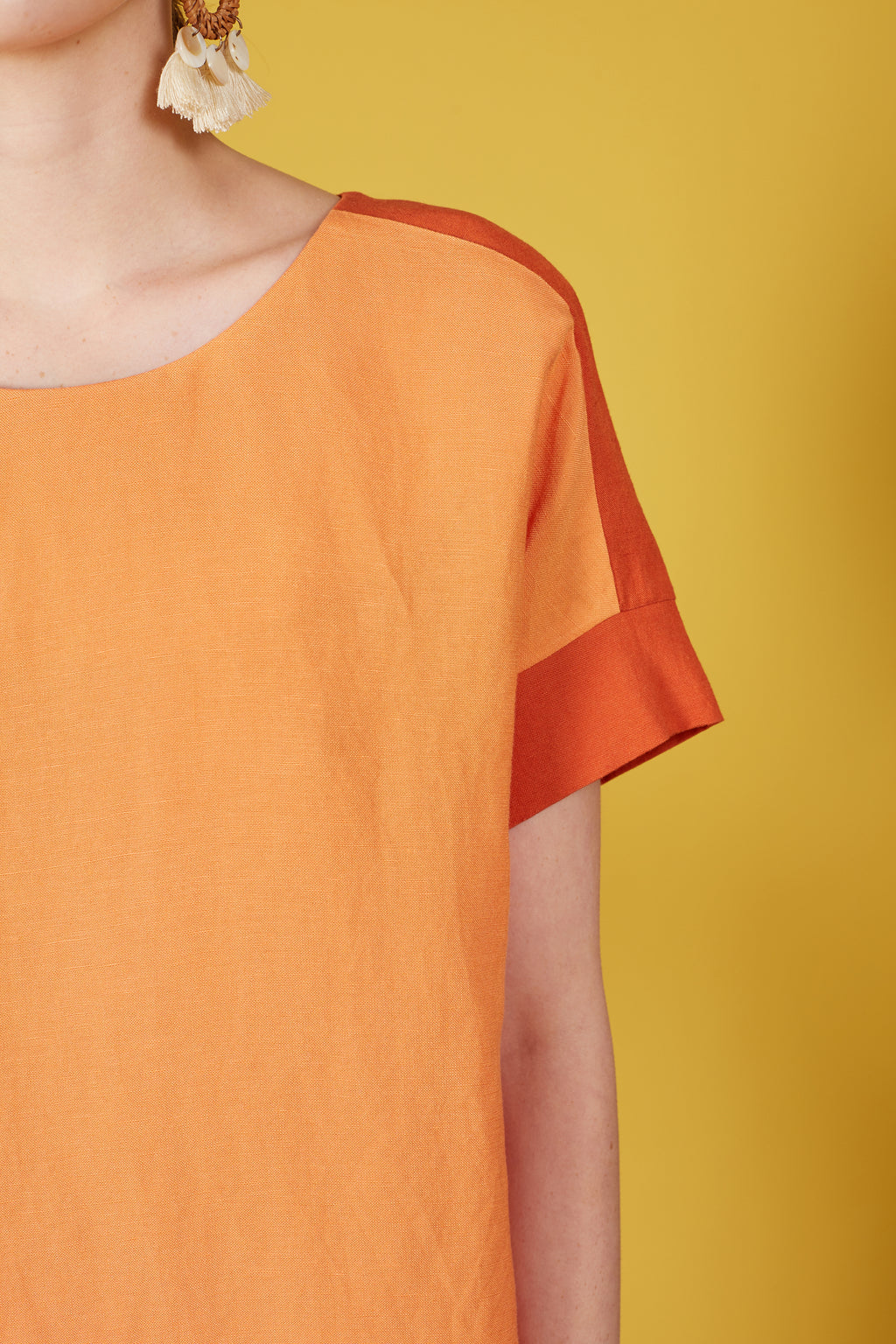 Eliana Boxy Linen Blouse