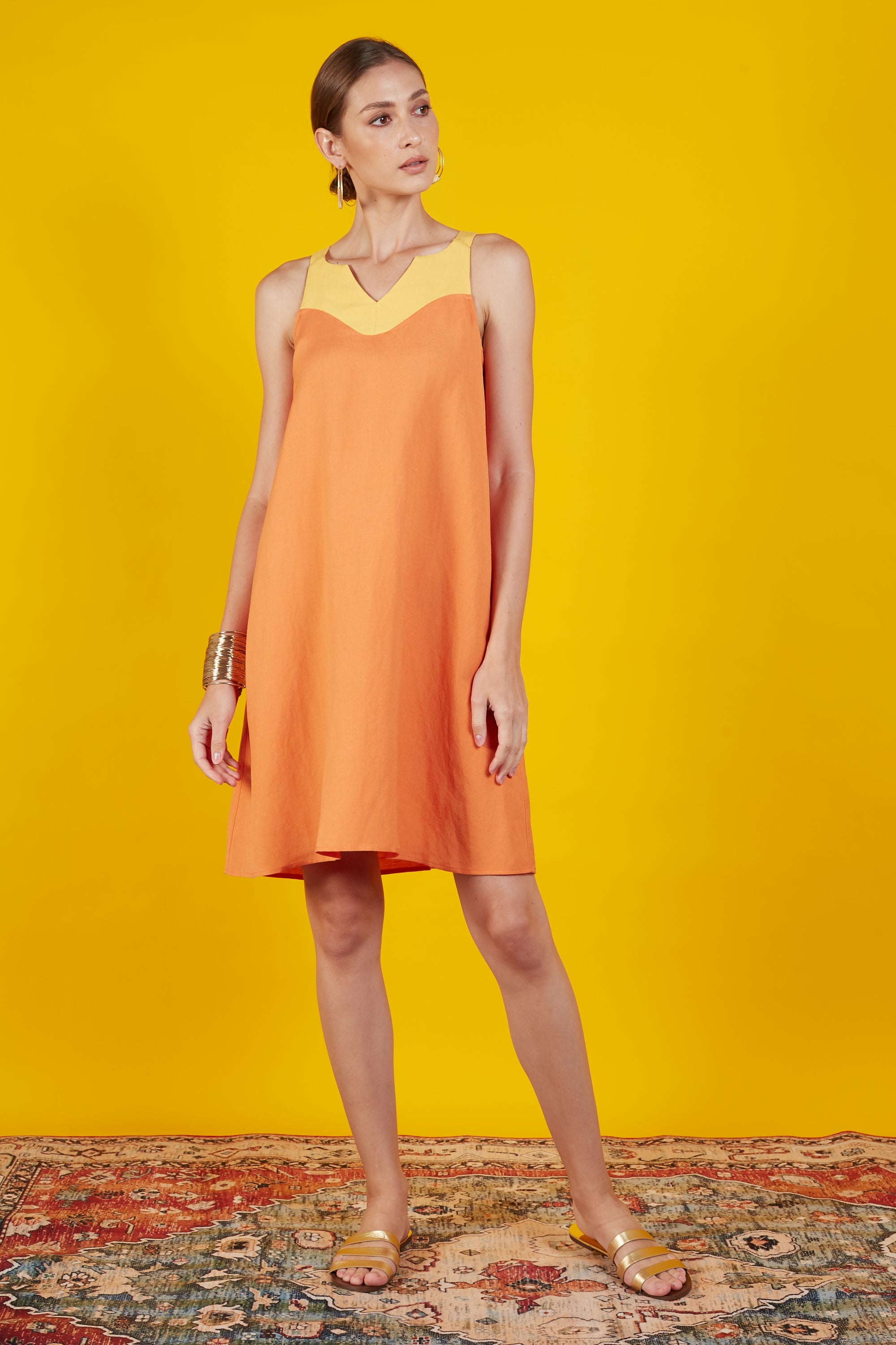 Diana Color Block Short Dress