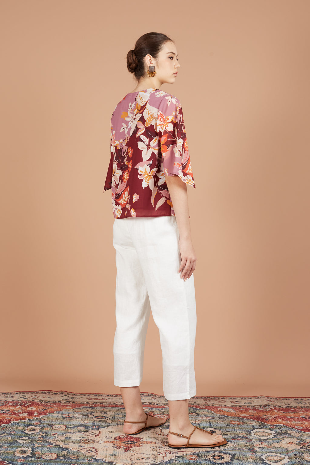 Geishin Printed Oriental Blouse