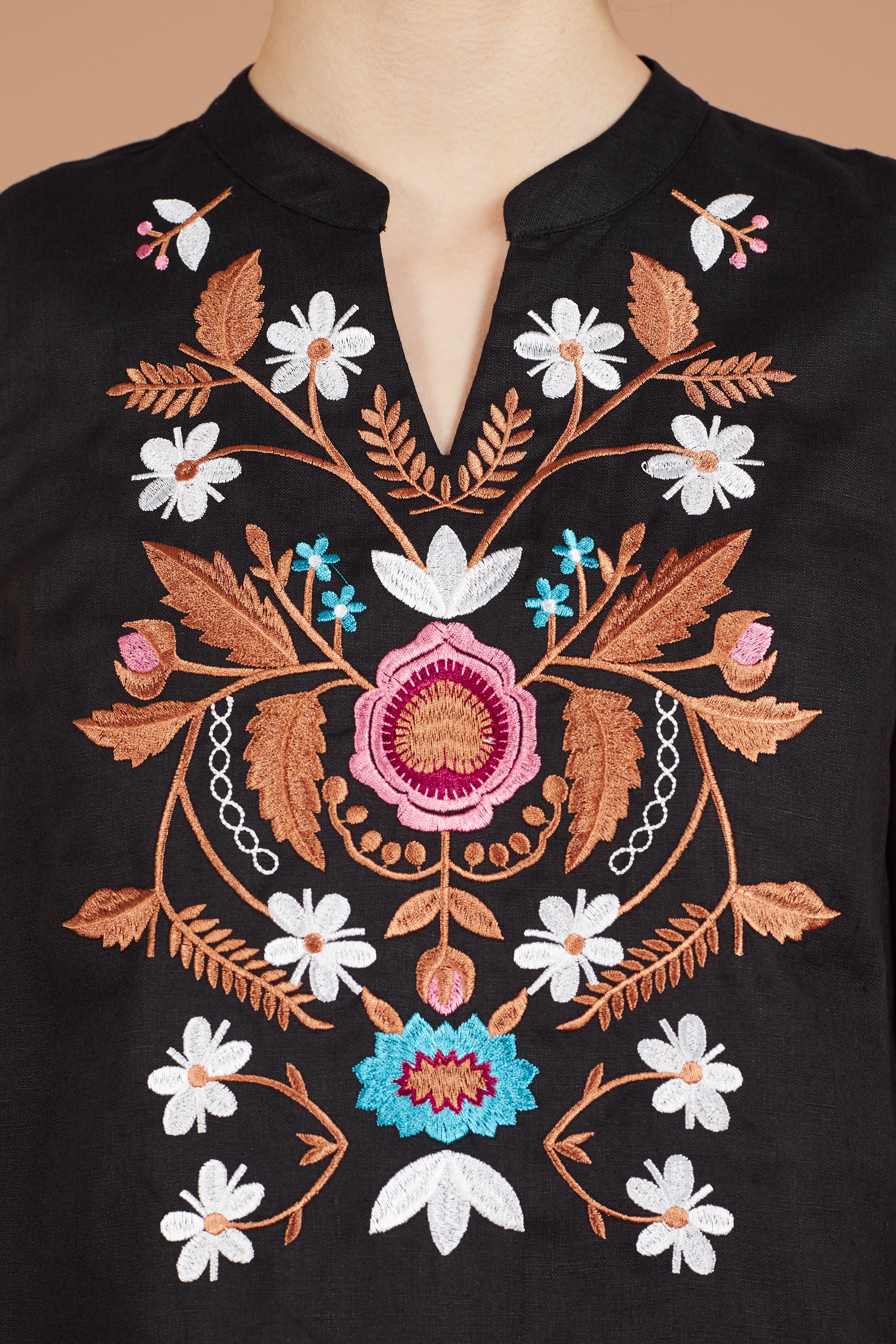 Kai Oriental Embroidery Top