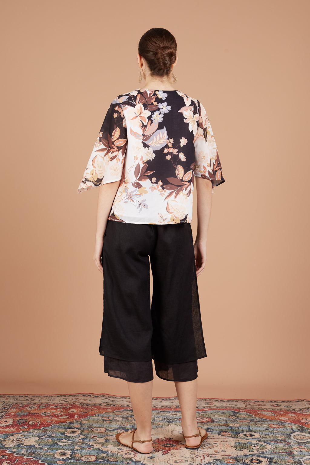 Geishin Printed Oriental Blouse
